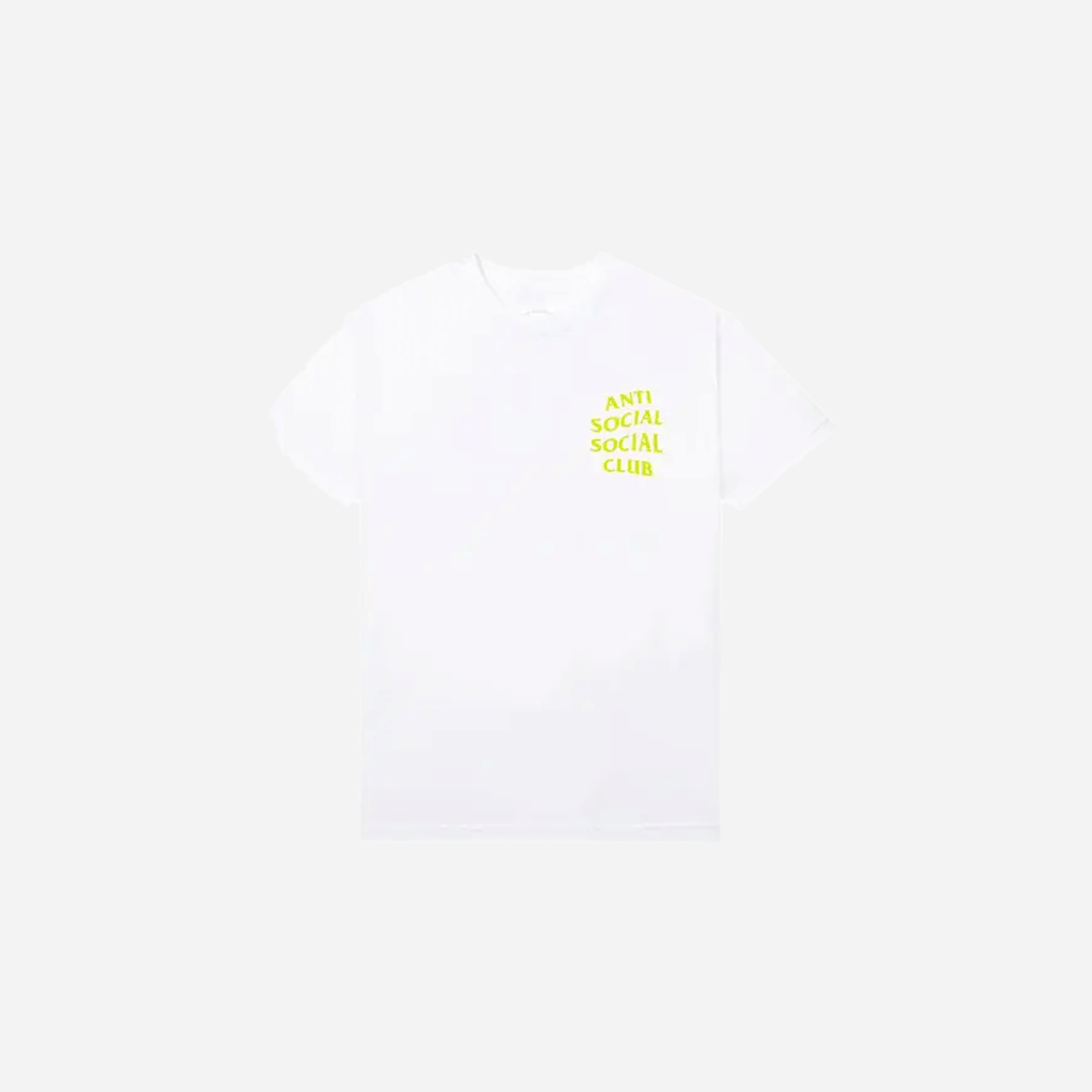 ANTI Social Social CLUB Yellow Banded White T-Shirt