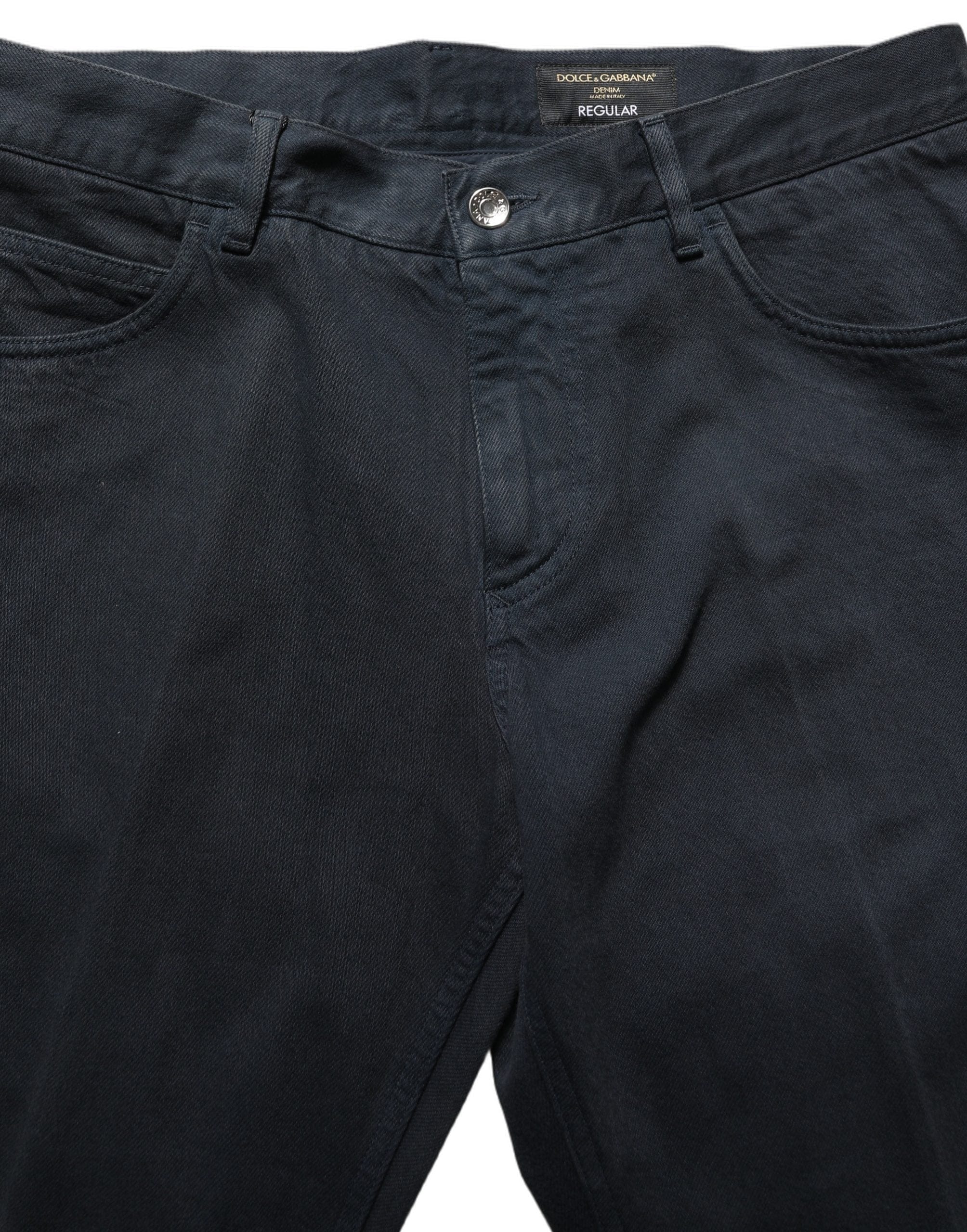 Dolce & Gabbana Cotton Mid Waist Skinny Men blue Men's Jeans