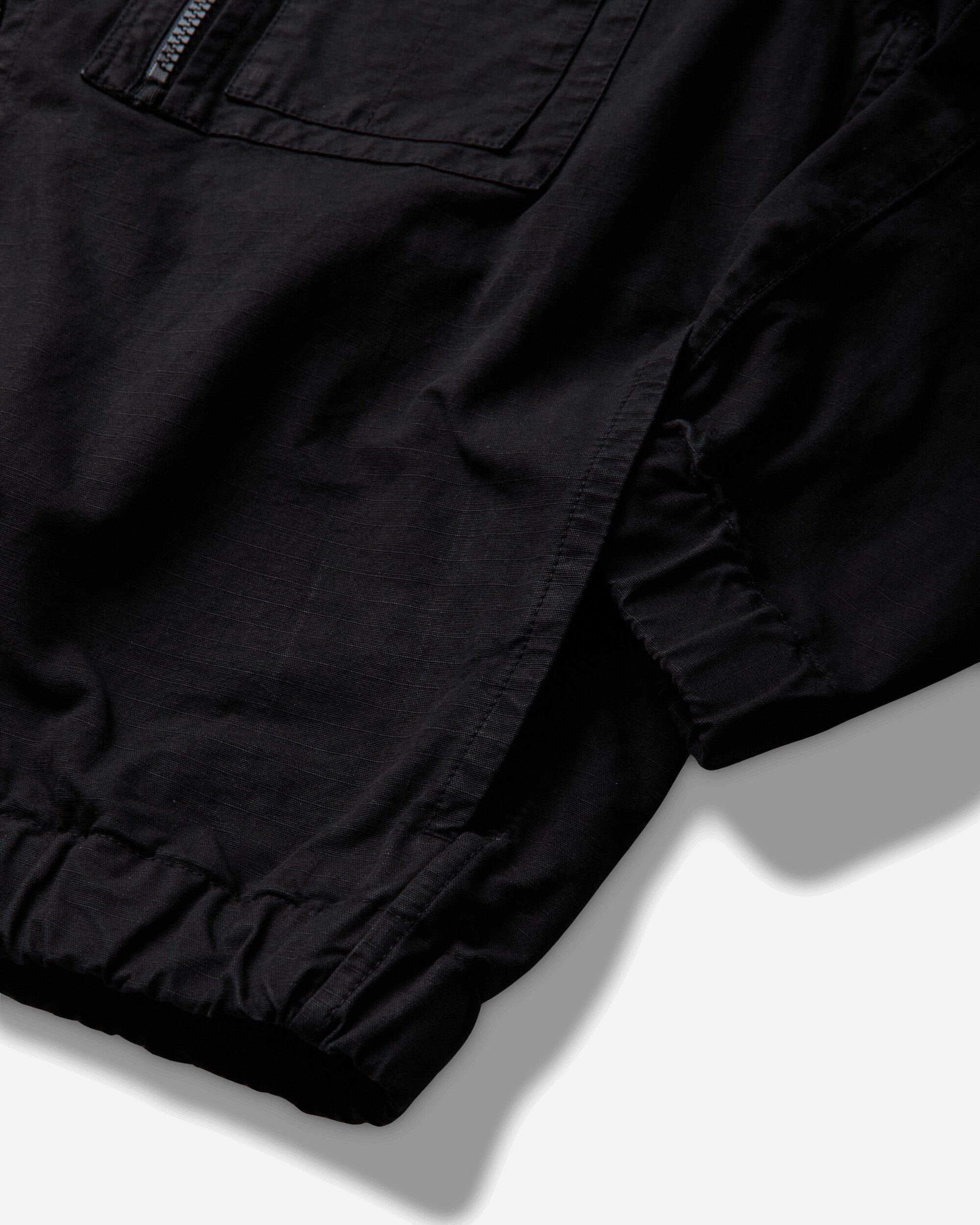 Stone Island Men's Organic Cotton Ripstop Hooded Overshirt Black