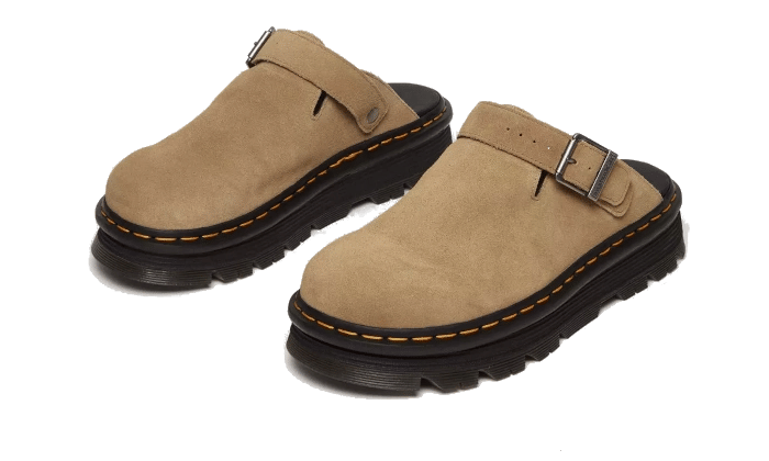 Dr. Martens Mules ZebZag Savannah Tan Suede