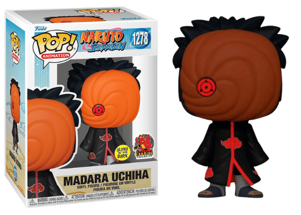 Funko Pop! Madara Uchiha, Glow in the Dark, Naruto, Dragons Trading Exclusive 1278 Vinyl Figure in PopShield Protector