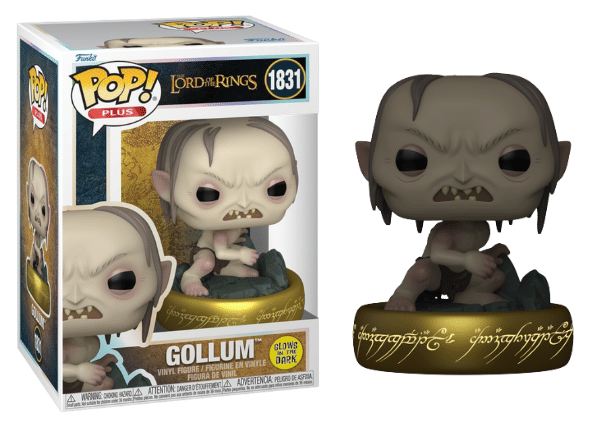 Funko Pop! Gollum, Glow in the Dark, Lord of the Rings 1831 Vinyl Figure in PopShield Protector