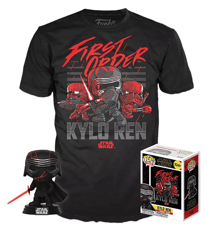 Funko Pop! Kylo Ren Supreme Leader w/ First Order T - Shirt L Sealed, Star Wars 308 - Target Exclusive Vinyl Figure
