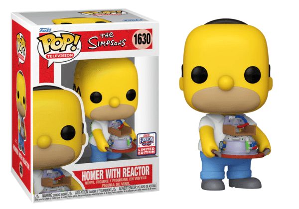 Funko Pop! Homer with Reactor The Simpsons 1630 - 2024 Funkon London Exclusive Vinyl Figure in PopShield Protector