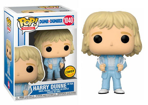 Funko Pop! Harry Dunne In Tux Champagne Glasses, Dumb and Dumber 1040 **Chase** Vinyl Figure in PopShield Protector