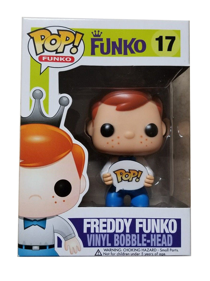 Funko Pop! Freddy Funko Pop! Sign, Blue Tie 17 - Funko Shop Exclusive Vinyl Figure in PopShield Protector