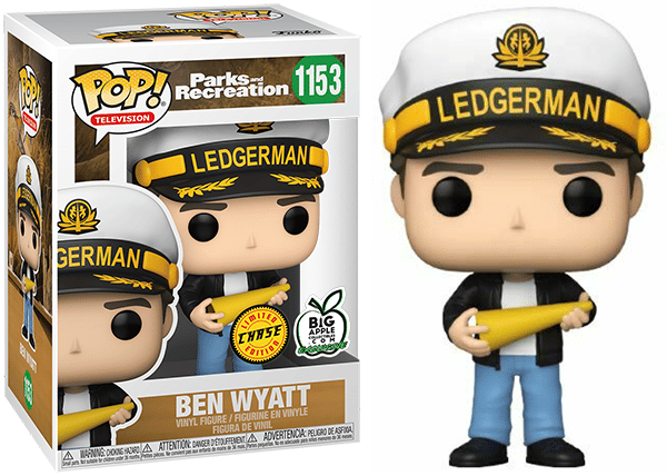 Funko Pop! Ben Wyatt with Ledgerman Hat Recreation 1153 - Big Apple Collectibles Exclusive **Chase** Vinyl Figure in PopShield Protector