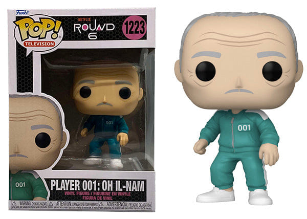 Funko Pop! Player 001: Oh Il - Nam Squid Game 1223 **Error Box** Vinyl Figure in PopShield Protector