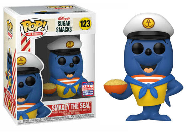 Funko Pop! Smaxey the Seal Kellogg's Sugar Smacks, Ad Icons 123 - 2021 Summer Convention Exclusive Vinyl Figure in PopShield Protector