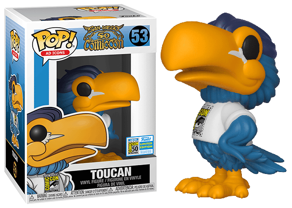 Funko Pop! Toucan San Diego Comic Con 50, Ad Icons 53 - 2019 SDCC Exclusive Vinyl Figure in PopShield Protector