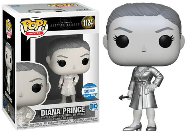 Funko Pop! Diana Prince Metallic, Justice League Movie 1124 - DC Shop Exclusive/4500 Made Vinyl Figure in PopShield Protector