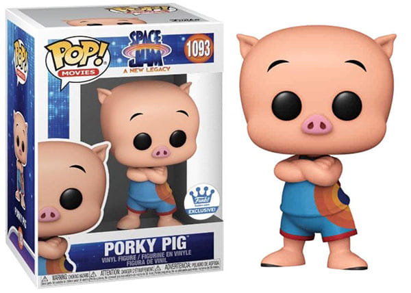 Funko Pop! Porky Pig Space Jam A New Legacy 1093 - Funko Shop Exclusive Vinyl Figure in PopShield Protector