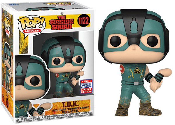 Funko Pop! T.D.K. The Suicide Squad Movie 1122 - 2021 Virtual Funkon Exclusive Vinyl Figure in PopShield Protector