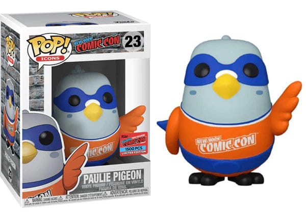 Funko Pop! Paulie Pigeon Orange, New York Comic Con, Icons 23 - 2020 NYCC Exclusive /1500 made Vinyl Figure in PopShield Protector