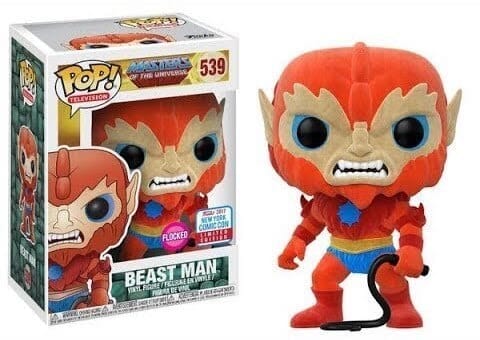 Funko (Box Damage) Masters of the Universe Beast Man (Flocked) NYCC (Official Sticker) Exclusive Funko Pop! #539