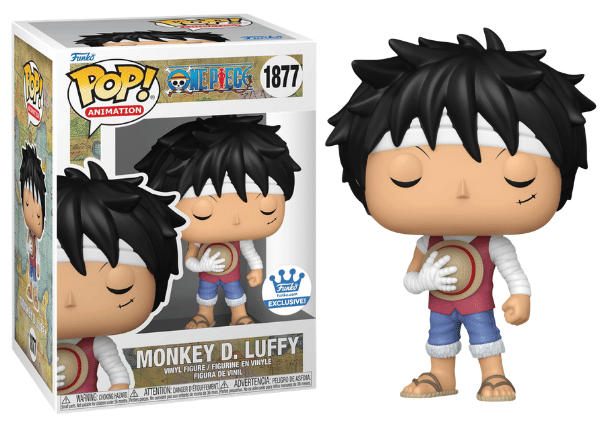 Funko Pop! Monkey D. Luffy, 3D2Y, One Piece, Funko Shop Exclusive 1877 Vinyl Figure in PopShield Protector