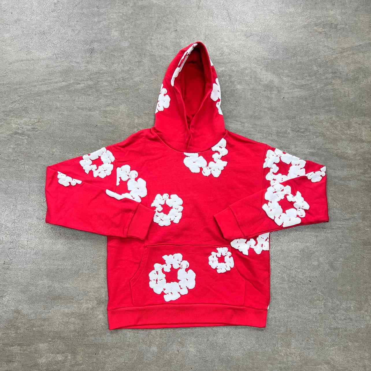 Denim Tears Hoodie COTTON WREATH Red New Size S