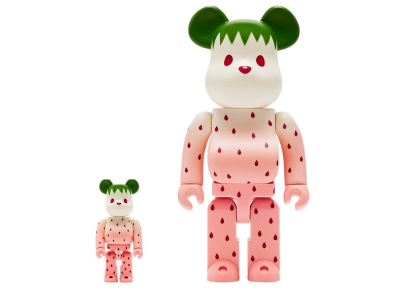 Bearbrick x CLOT Summer Fruits Snow Strawberry 100% & 400% Set