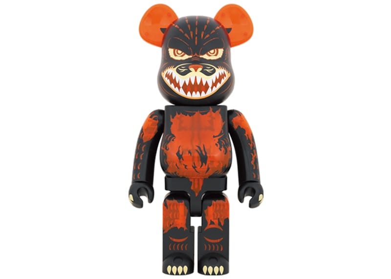 Bearbrick Godzilla VS Destoroyah version Godzilla (Meltdown) 1000% Clear Orange Ver.
