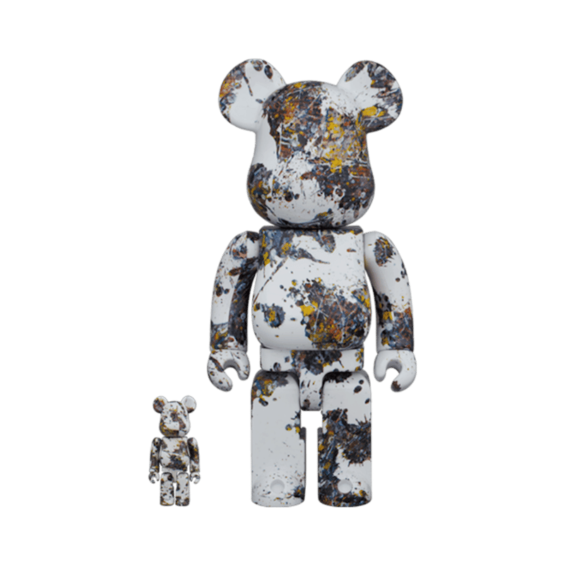 Bearbrick Jackson Pollock Studio (Splash) 100% & 400% Set