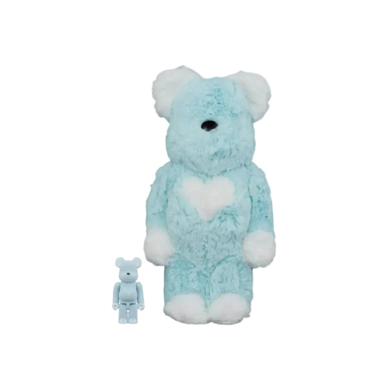 Bearbrick x Valmuer 100% & 400% Set Blue