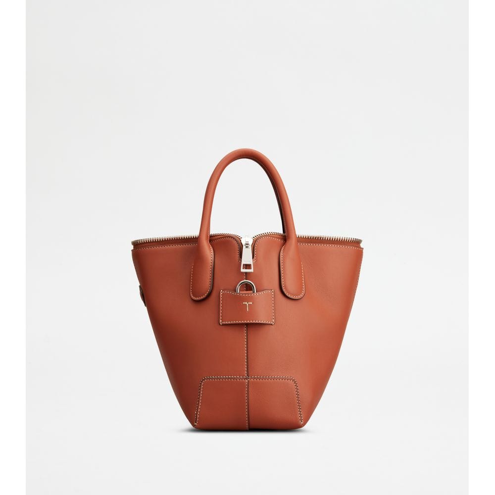 Tod's Tods Di Bag Swing In Leather Mini Brown