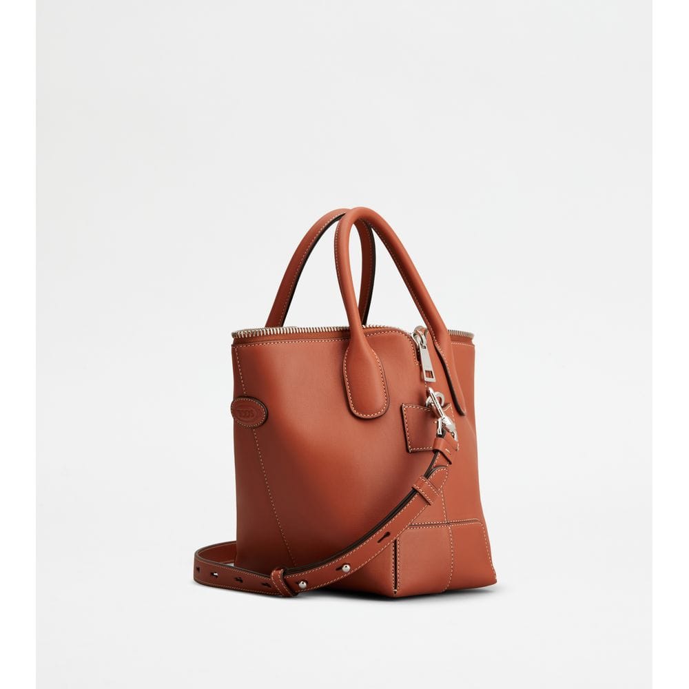 Tod's Tods Di Bag Swing In Leather Mini Brown