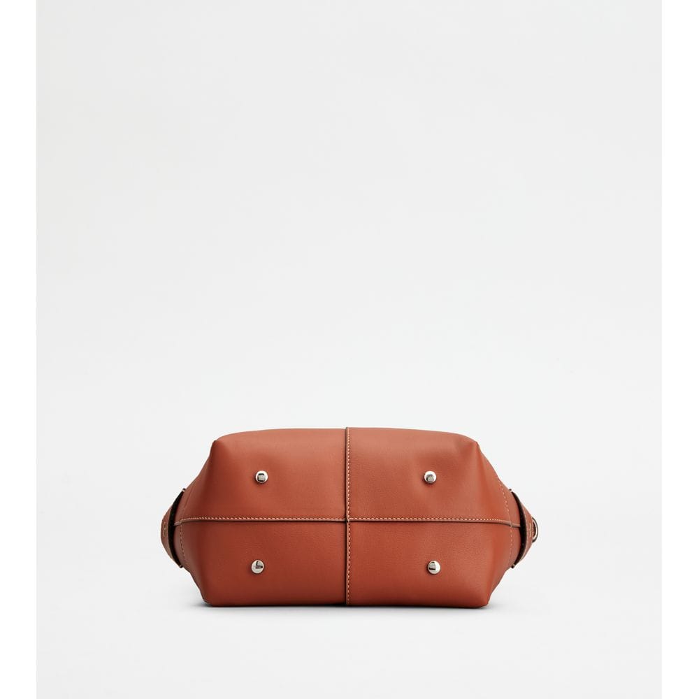 Tod's Tods Di Bag Swing In Leather Mini Brown