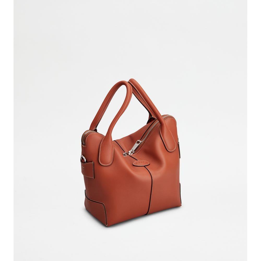 Tod's Tods Di Bag Swing In Leather Mini Brown