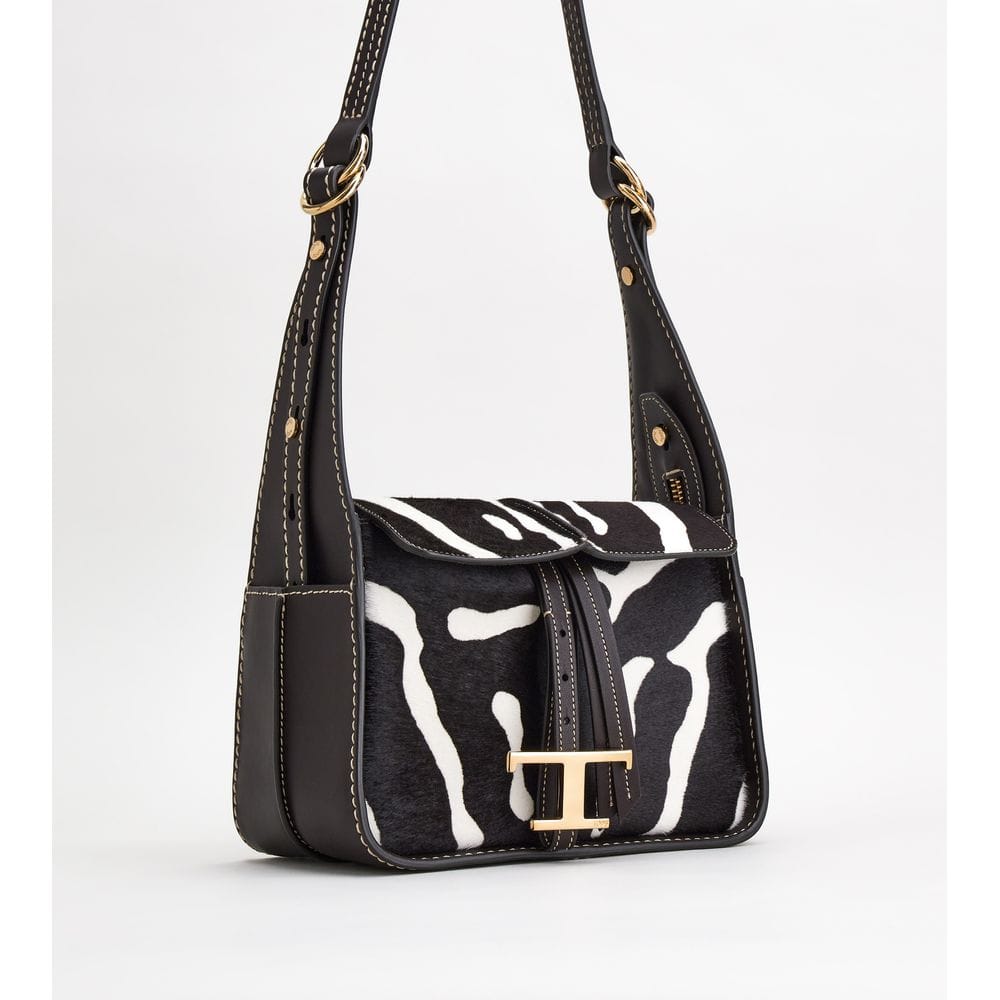 Tod's Tods Leather Bag Mini Brown White