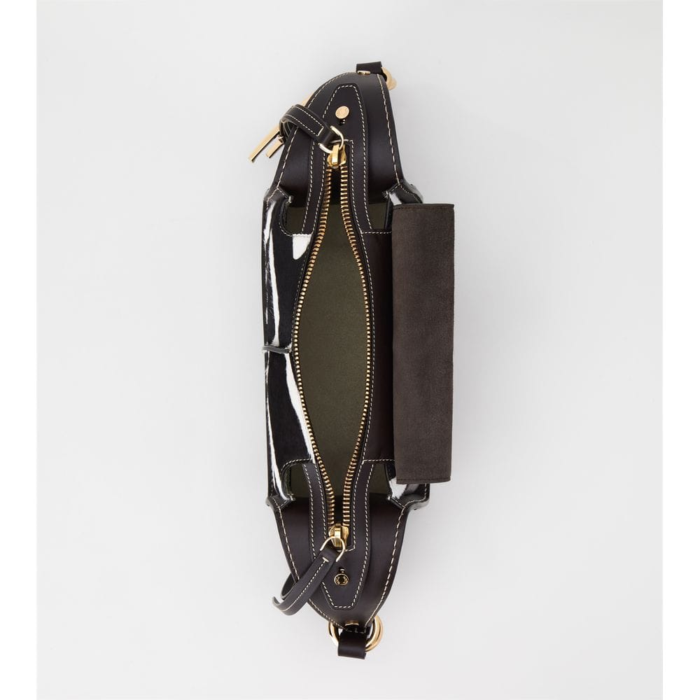 Tod's Tods Leather Bag Mini Brown White