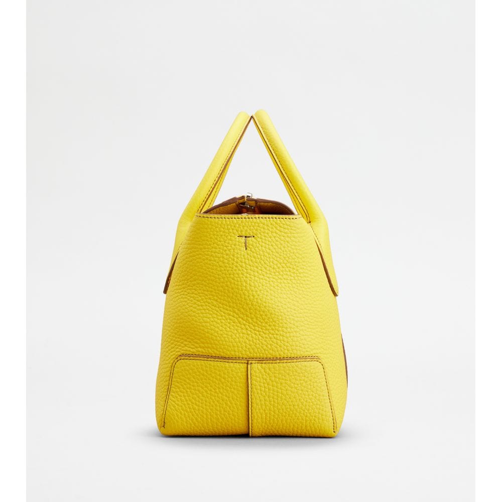 Tod's Tods Di Bag In Leather Small Yellow