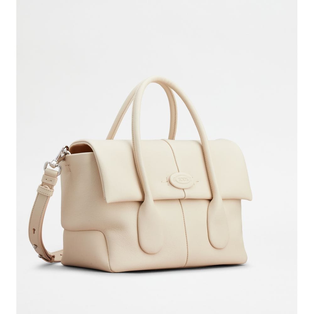 Tod's Tods Di Bag Reverse In Leather Small Off White