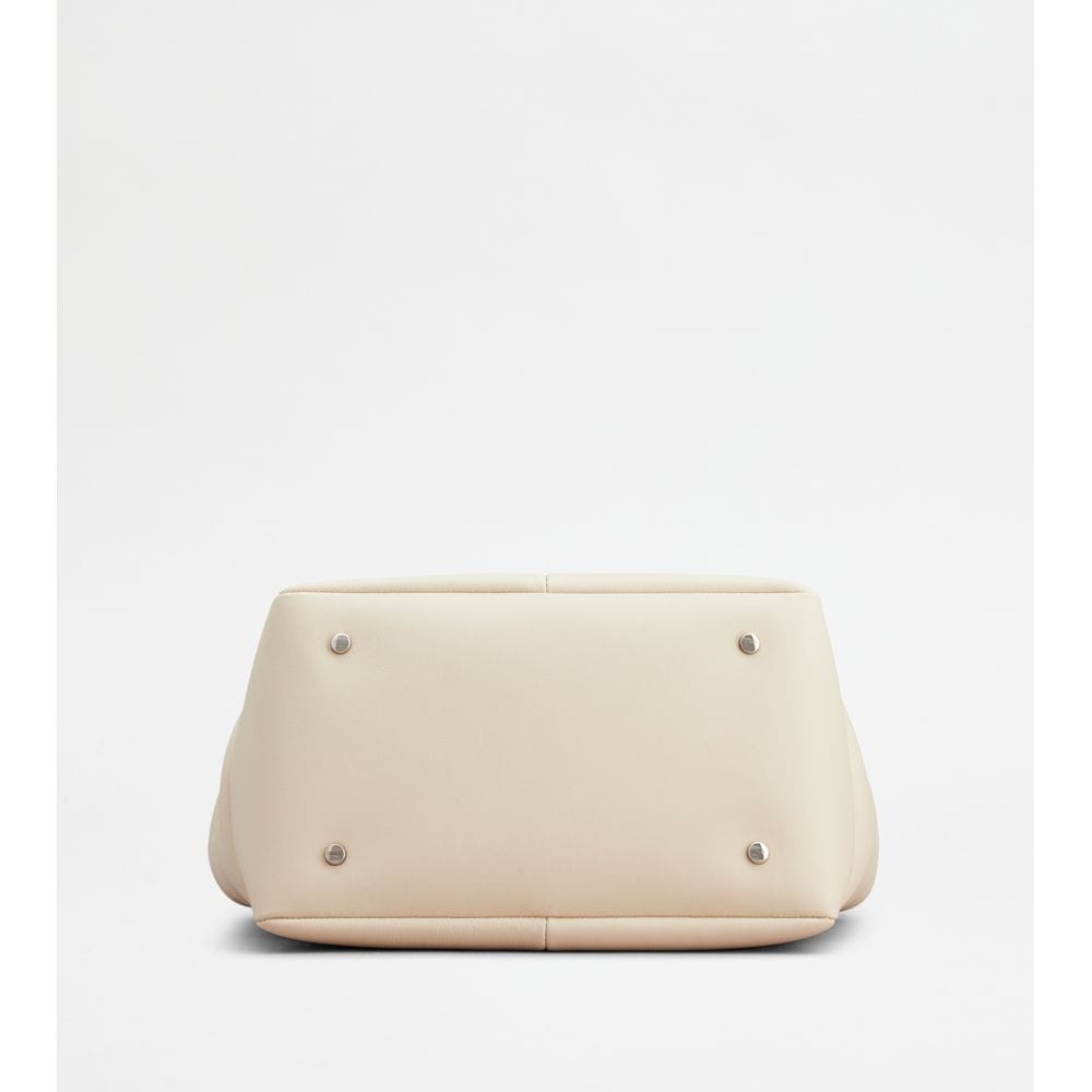 Tod's Tods Di Bag Reverse In Leather Small Off White