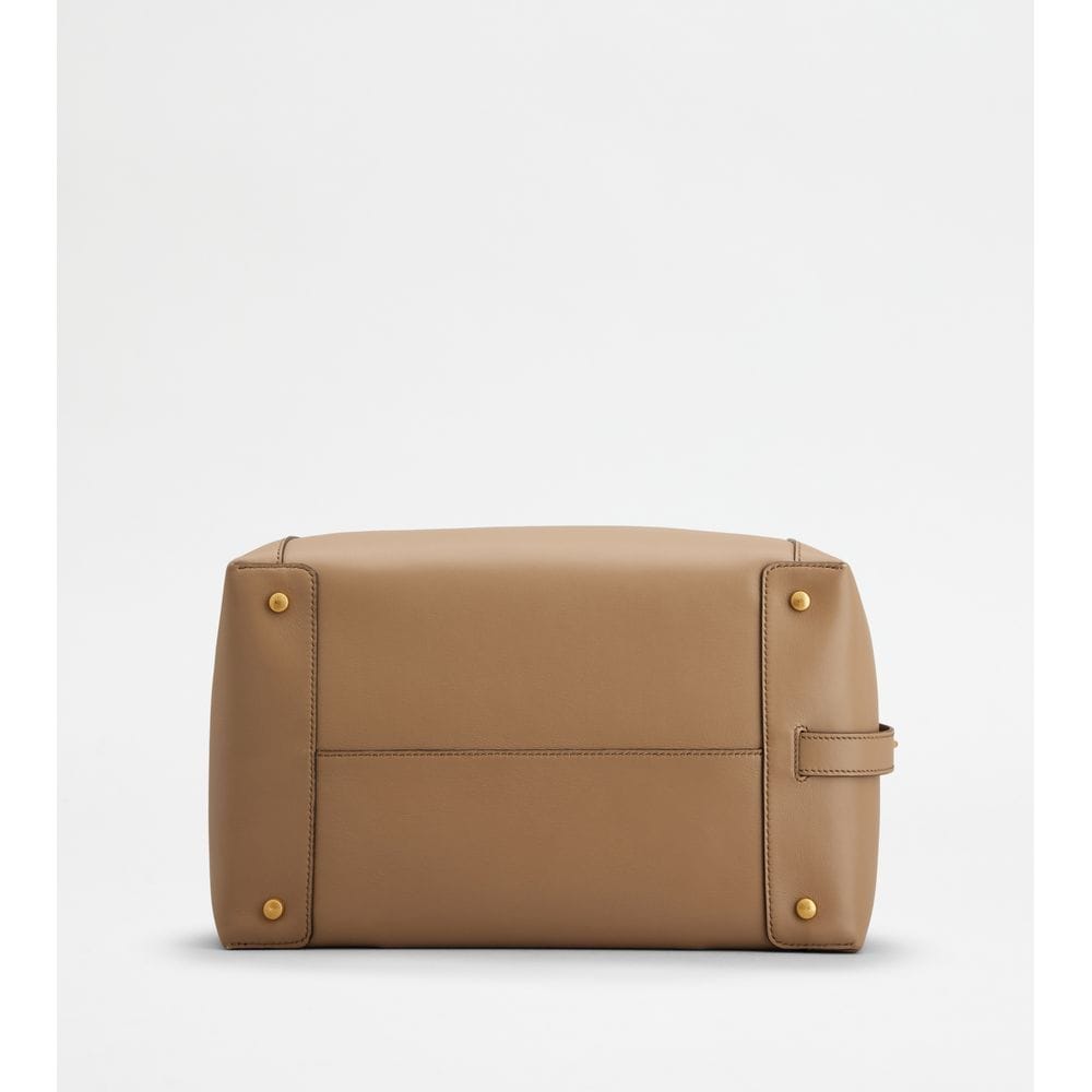 Tod's Tods Satchel In Leather Small Beige