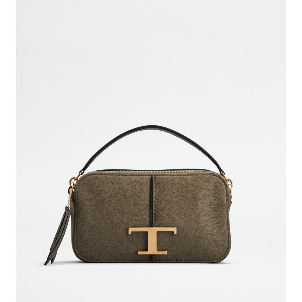 Tod's Tods T Timeless Camera Bag In Leather Mini Beige