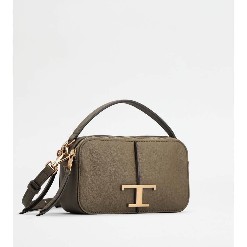 Tod's Tods T Timeless Camera Bag In Leather Mini Beige