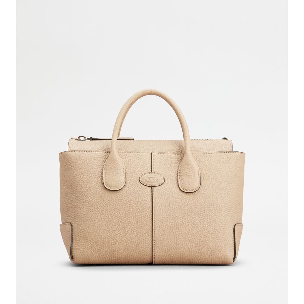 Tod's Tods Di Bag In Leather Small Beige