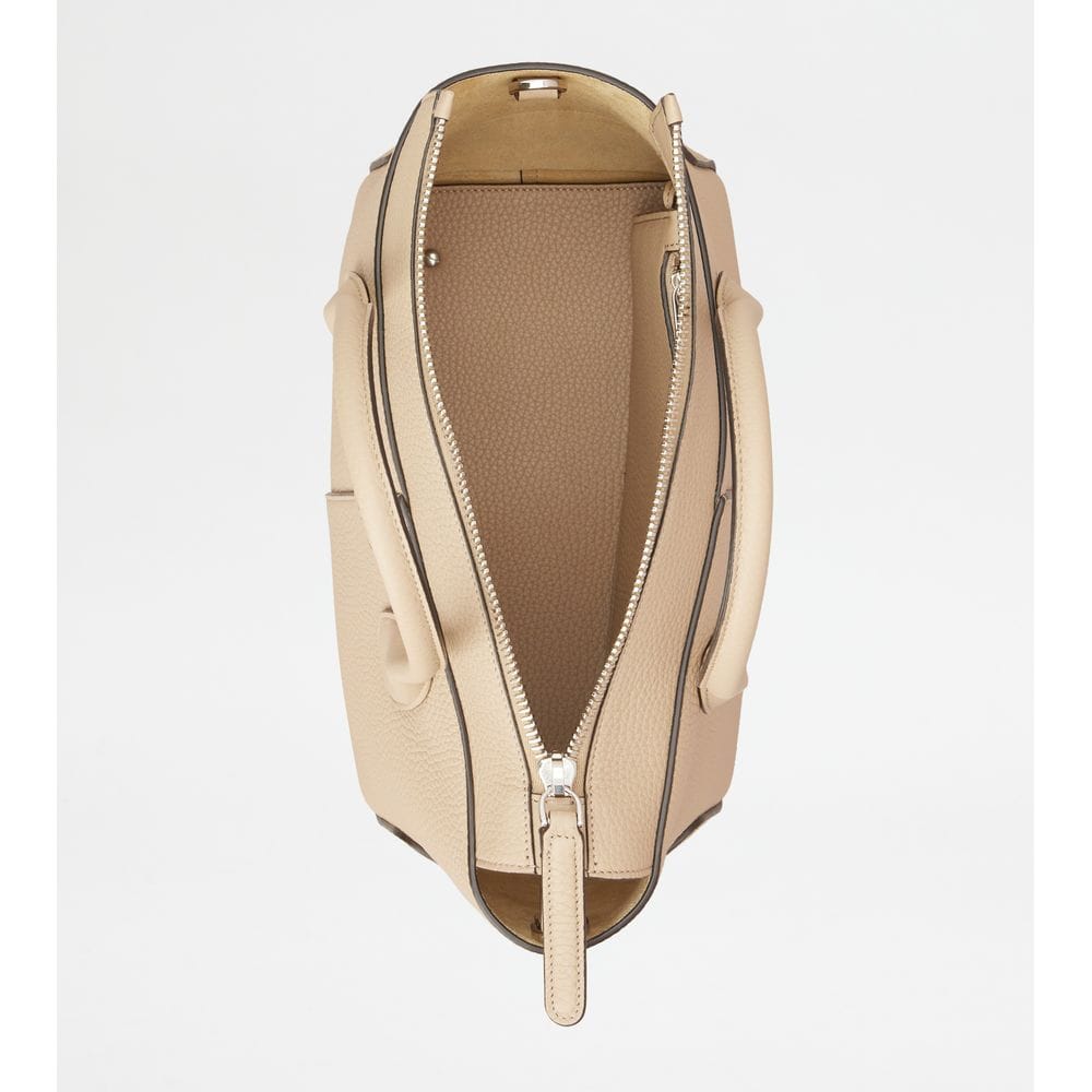 Tod's Tods Di Bag In Leather Small Beige