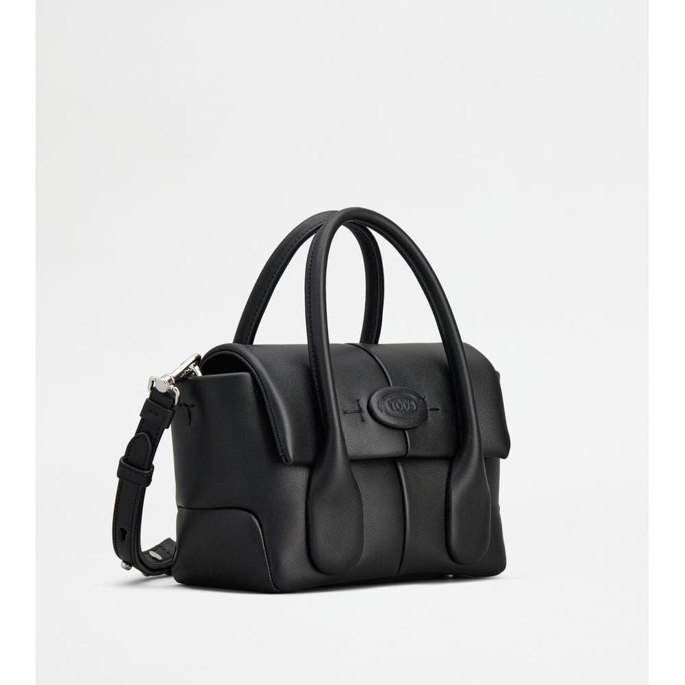 Tod's Tods Di Bag Reverse In Leather Mini Black
