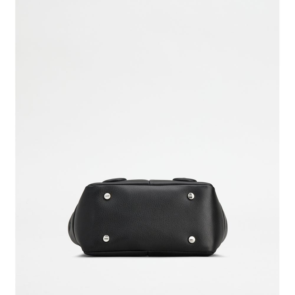 Tod's Tods Di Bag Reverse In Leather Mini Black