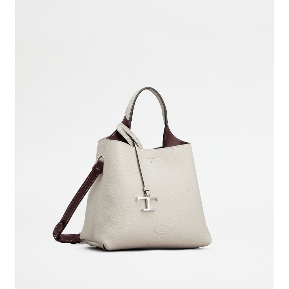 Tod's Tods Bag In Leather Mini Grey