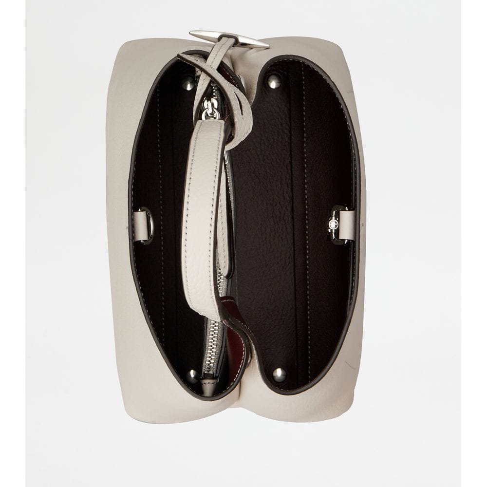 Tod's Tods Bag In Leather Mini Grey