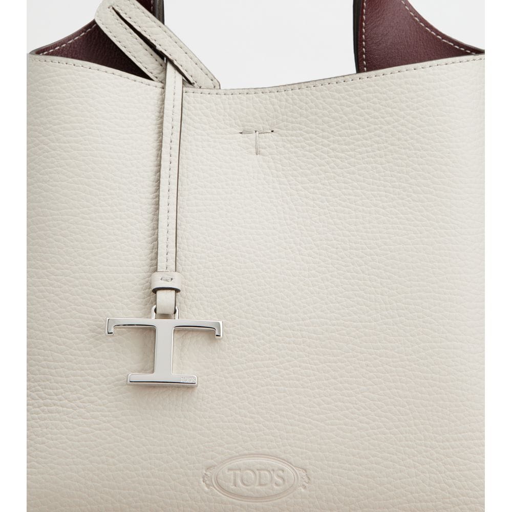 Tod's Tods Bag In Leather Mini Grey