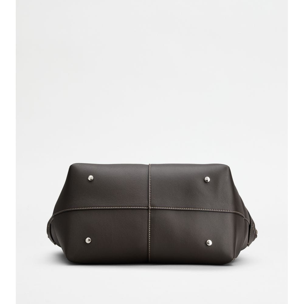 Tod's Tods Di Bag Swing In Leather Medium Brown