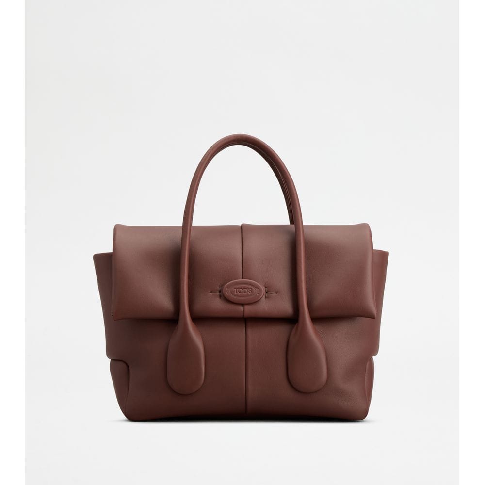 Tod's Tods Di Bag Reverse In Leather Small Brown