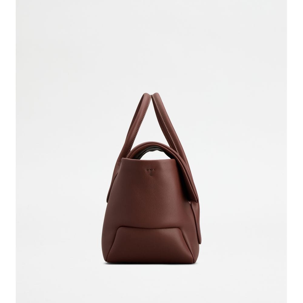 Tod's Tods Di Bag Reverse In Leather Small Brown