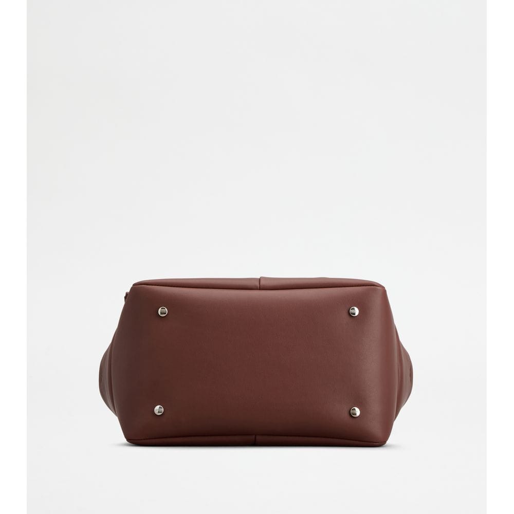 Tod's Tods Di Bag Reverse In Leather Small Brown