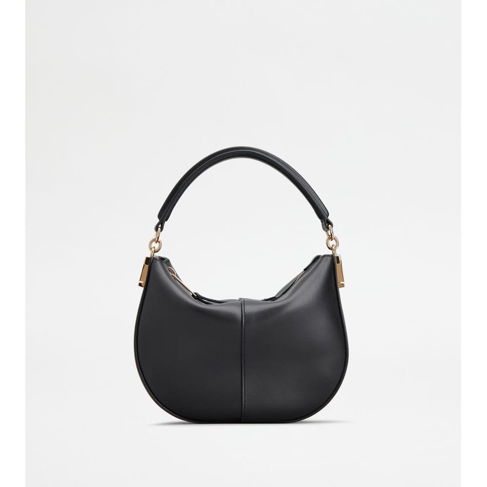 Tod's Tods T Case Hobo Bag In Leather Mini Black