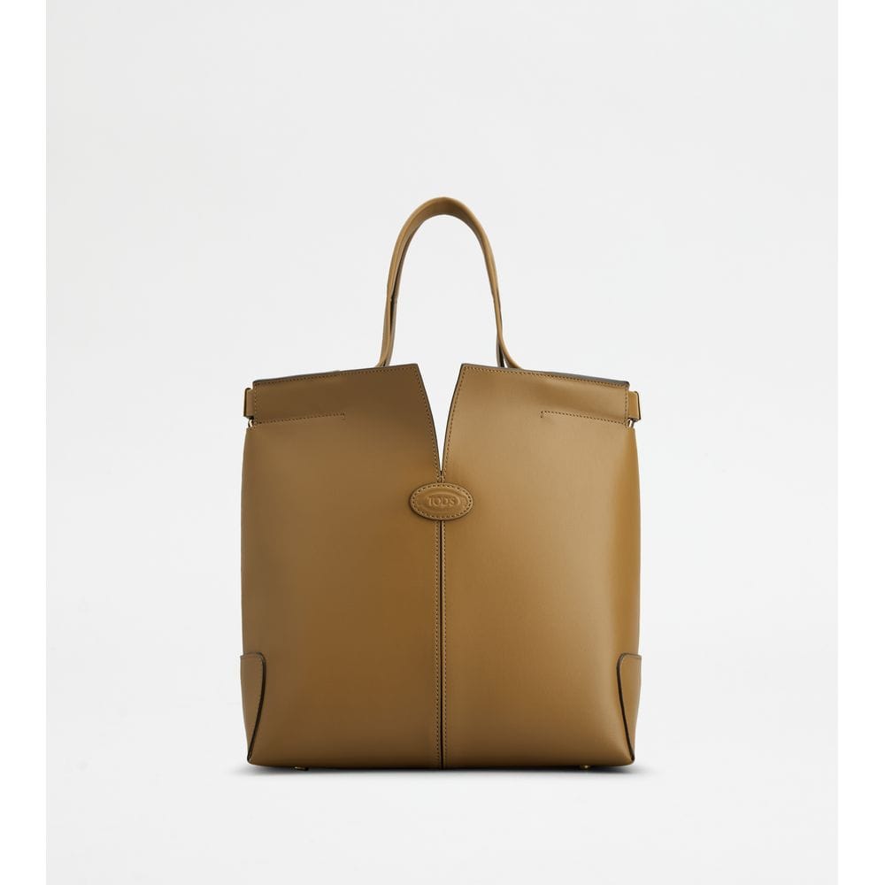 Tod's Tods Di Bag Folio In Leather Small Brown